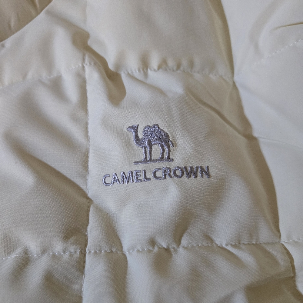 Camel Crown Women Size  XL Cream Hooded Half Zip  Puffer Pullover Jacket NWT - Picture 4 of 12